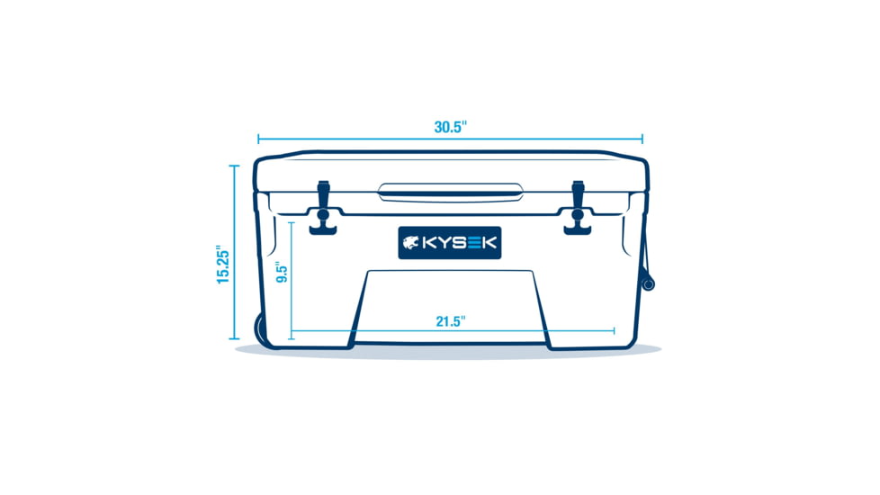 Kysek Demo, The Ultimate Ice Chest, White, 35 L ECSECWW035L02-DEMO