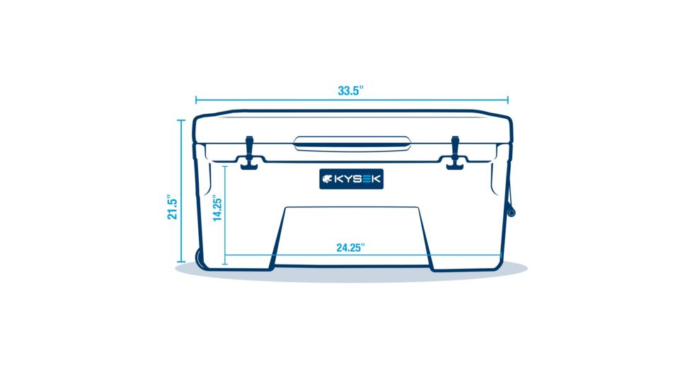 Kysek Ice chest, Marine White, 75L / 79.25 Quart, ECSECWW075L02