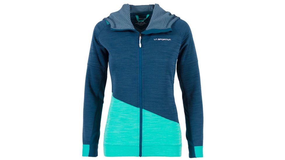 La Sportiva Aim Hoody - Women's, Opal/Aqua, Extra Small, I87-618615-XS