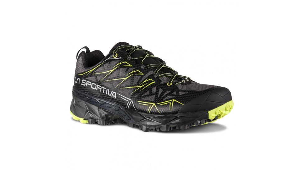 La Sportiva Akyra GTX Trail Running Shoe - Men's, Carbon/Apple Green, 44, 36I-900705-44