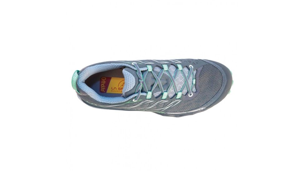 La Sportiva Akyra Trail Running Shoe - Womens, Slate/Jade Green, 38.5, 36E-903704-38.5