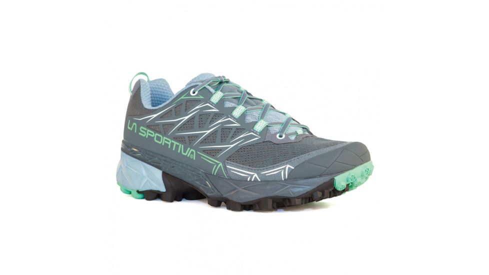 La Sportiva Akyra Trail Running Shoe - Womens, Slate/Jade Green, 42.5, 36E-903704-42.5