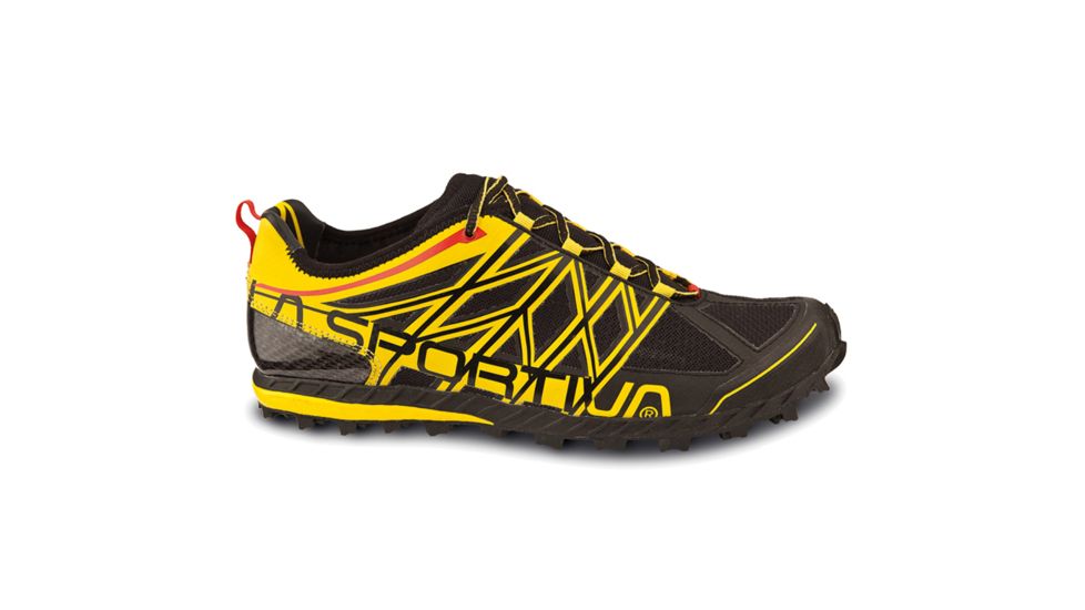La Sportiva Anakonda Trail Running Shoe - Men's-Black/Yellow-Medium-40.5