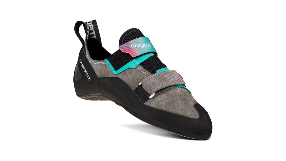La Sportiva Aragon Climbing Shoes - Womens, Clay/Hibiscus, 38, ZFCS023-G09P02-38