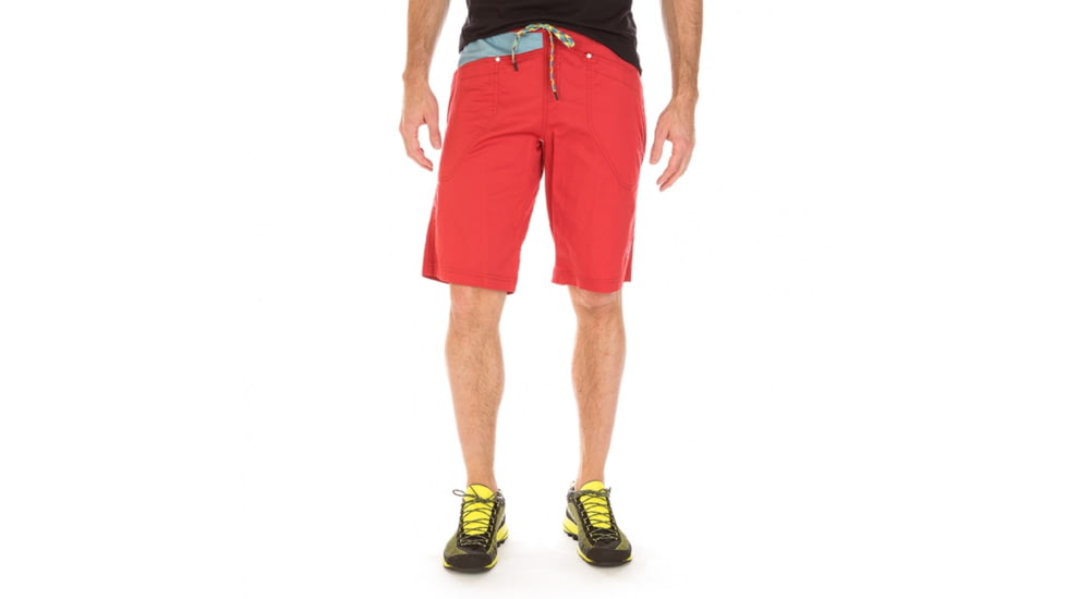 La Sportiva Bleauser Short - Men's, Cardinal Red/Stone Blue, Small H54-307904-S