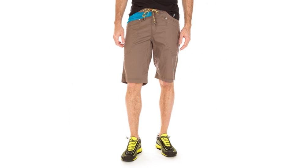 La Sportiva Bleauser Short - Men's, Falcon Brown/Tropic Blue, Medium H54-804614-M