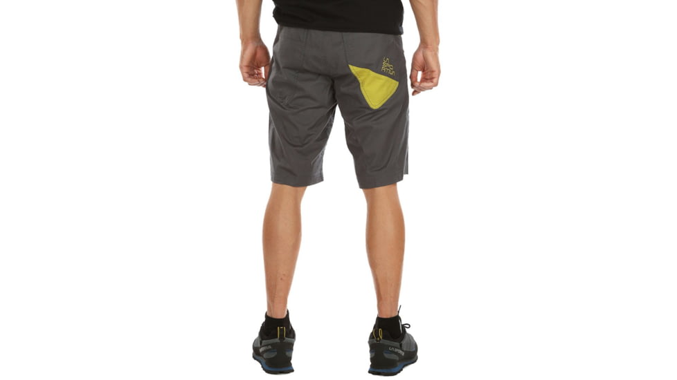 La Sportiva Bleauser Short - Men's, Carbon/Kiwi, Large, H54-900713-L