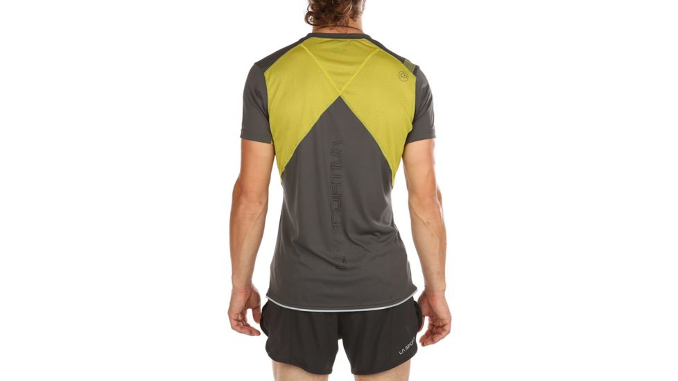 La Sportiva Blitz T-Shirt - Men's, Carbon/Kiwi, Large, J72-900713-L
