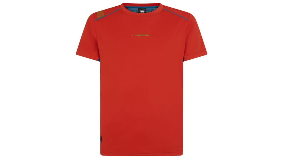 La Sportiva Blitz T-Shirt - Men's, Saffron/Space Blue, Large, J72-313623-L