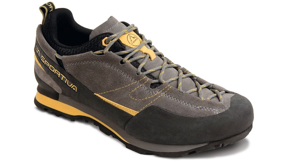 La Sportiva Boulder X Approach Shoe - Men's, Gray/Yellow-45