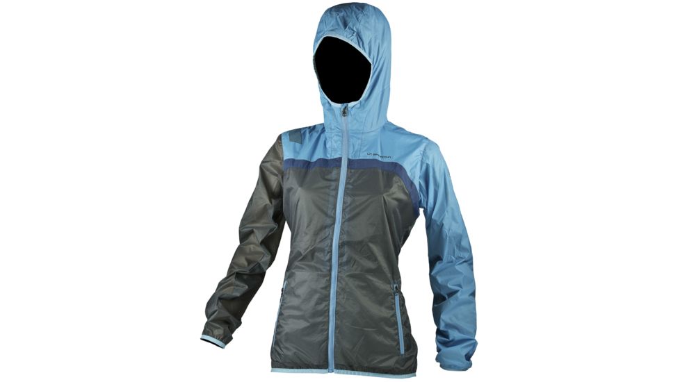 Breeze Jacket - Womens -Mid Grey/Malibu Blue-Large