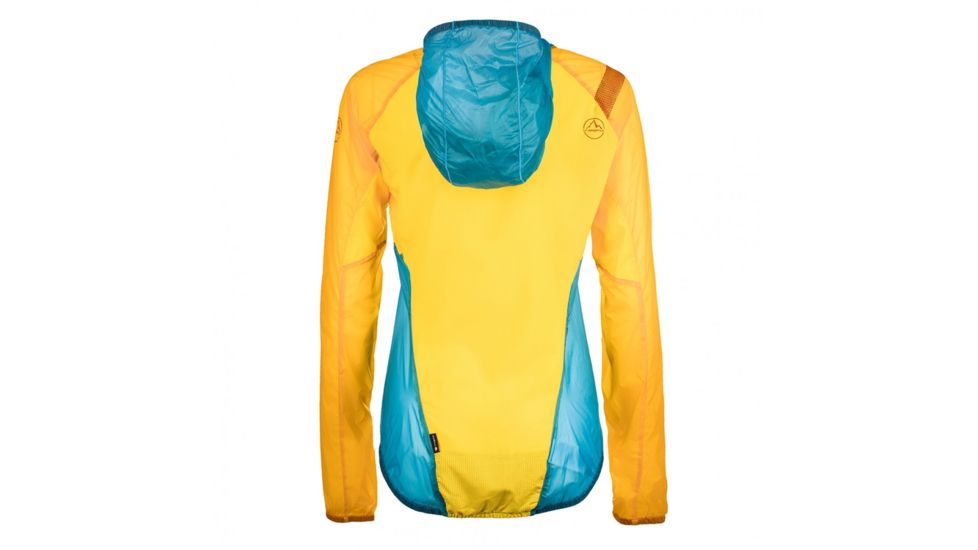 La Sportiva Briza Windbreaker Jacket - Women's, Malibu Blue/Yellow, Extra Small K63-602100-XS