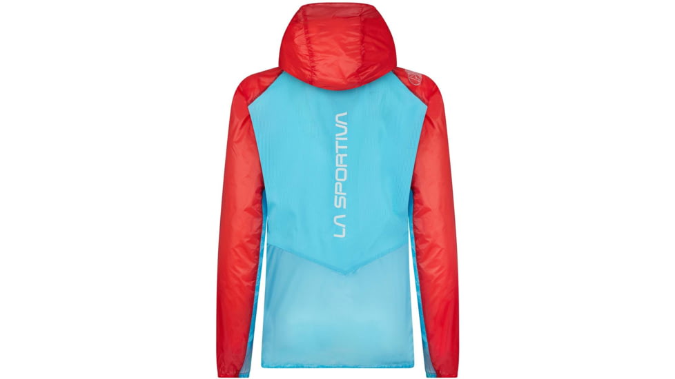 La Sportiva Briza Windbreaker Jacket - Womens, Malibu Blue/Hibiscus, Large, Q09-602402-L