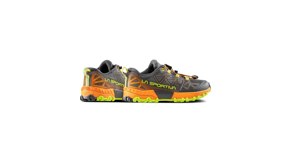La Sportiva Bushido II Jr Shoes - Kids, Carbon/Hawaiian Sun, 30, 56L-900208-30