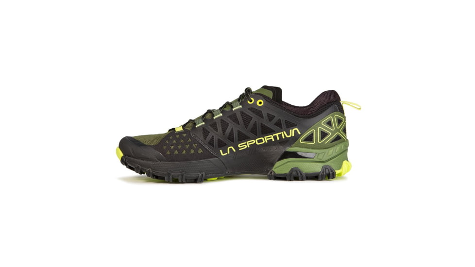 La Sportiva Bushido II Running Shoes - Mens, Olive/Neon, 45.5, 36S-719720-45.5