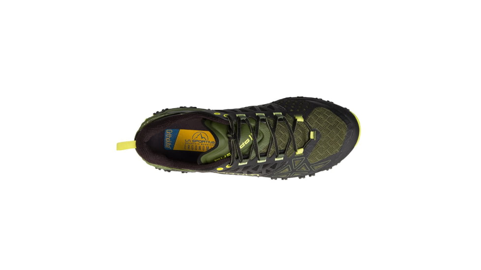 La Sportiva Bushido II Running Shoes - Mens, Olive/Neon, 45.5, 36S-719720-45.5