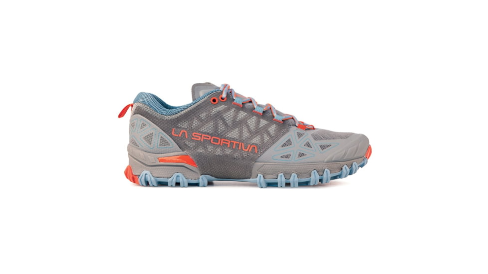 La Sportiva Bushido II Running Shoes - Womens, Moon/Paprika, 40.5, 36T-913318-40.5