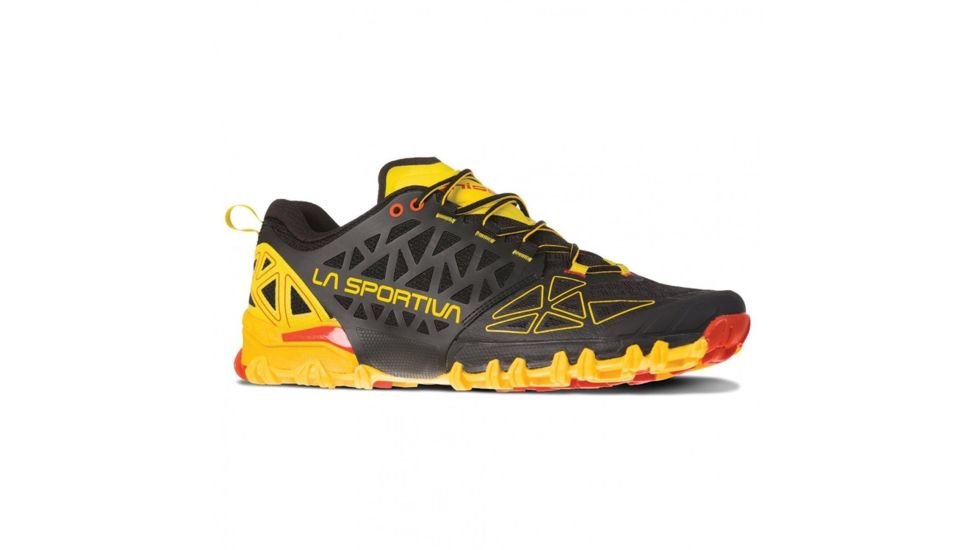 La Sportiva Bushido II Trailrunning Shoes - Mens, Black/Yellow, 38, 36S-999100-38