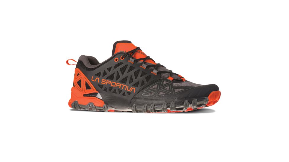 La Sportiva Bushido II Trailrunning Shoes - Mens, Carbon/Tangerine, 46.5, 36S-900202-46.5