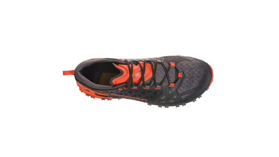La Sportiva Bushido II Trailrunning Shoes - Men's, Carbon/Tangerine, 46.5, 36S-900202-46.5