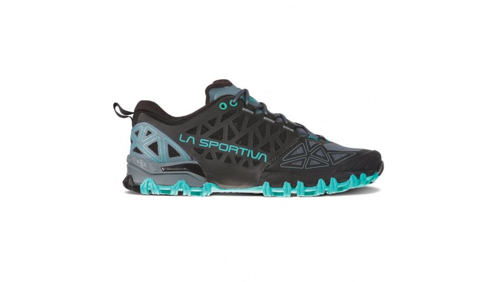 La Sportiva Bushido II Trailrunning Shoes - Womens, Slate/Aqua, 36, 36T-903615-36