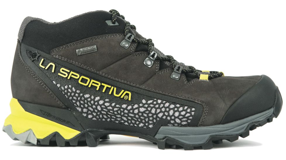 La Sportiva Catalyst Mid GTX Hiking Boot - Men's-Carbon/Citronella-Medium-43.5