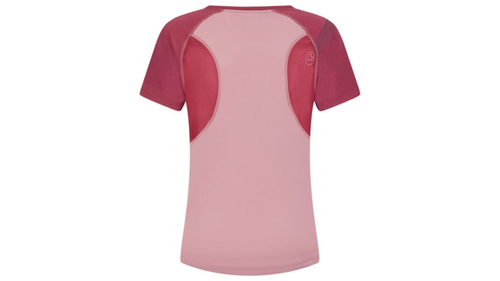 La Sportiva Catch T-Shirt - Womens, Blush/Red Plum, Large, K85-405502-L