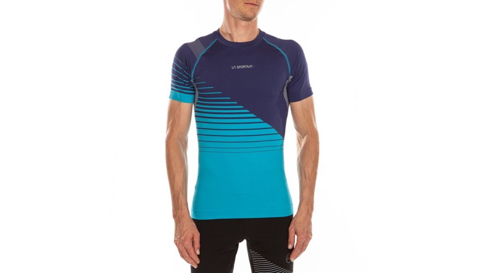 La Sportiva Complex T-Shirt - Men's, Indigo/Tropicblue, Medium, J87-617614-M