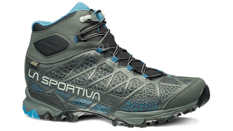 La Sportiva Core High GTX Hiking Boot - Men's-Carbon/Blue-Medium-47