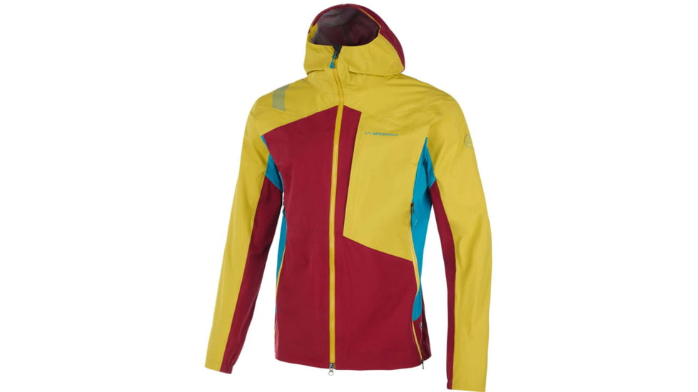 La Sportiva Crizzle Evo Shell Jacket - Men's, Sangria/Moss, Large, L75-320723-L