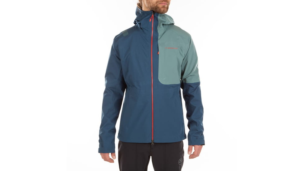 La Sportiva Crizzle Jacket - Mens, Opal/Pine, Medium, L37-618714-M