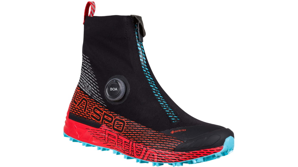 La Sportiva Cyklon Cross GTX Shoes - Women's, Black/Hibiscus, 36.5, 56D-999402-36.5