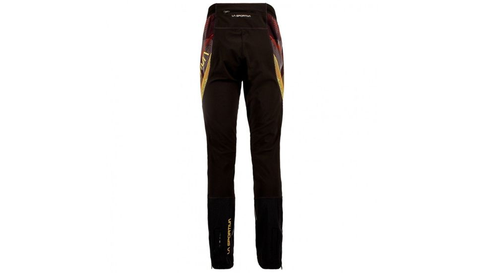 La Sportiva Dedication Pant - Mens, Black/Yellow, Large, L10-999100-L