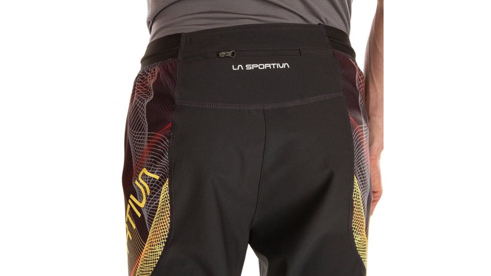 La Sportiva Dedication Pant - Mens, Black/Yellow, Large, L10-999100-L