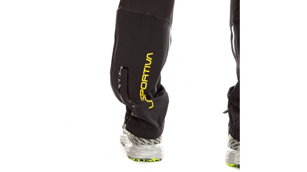 La Sportiva Dedication Pant - Mens, Black/Yellow, Large, L10-999100-L