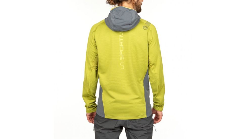 La Sportiva Defender Jacket - Mens, Steel/Kiwi, Medium, L24-908713-M
