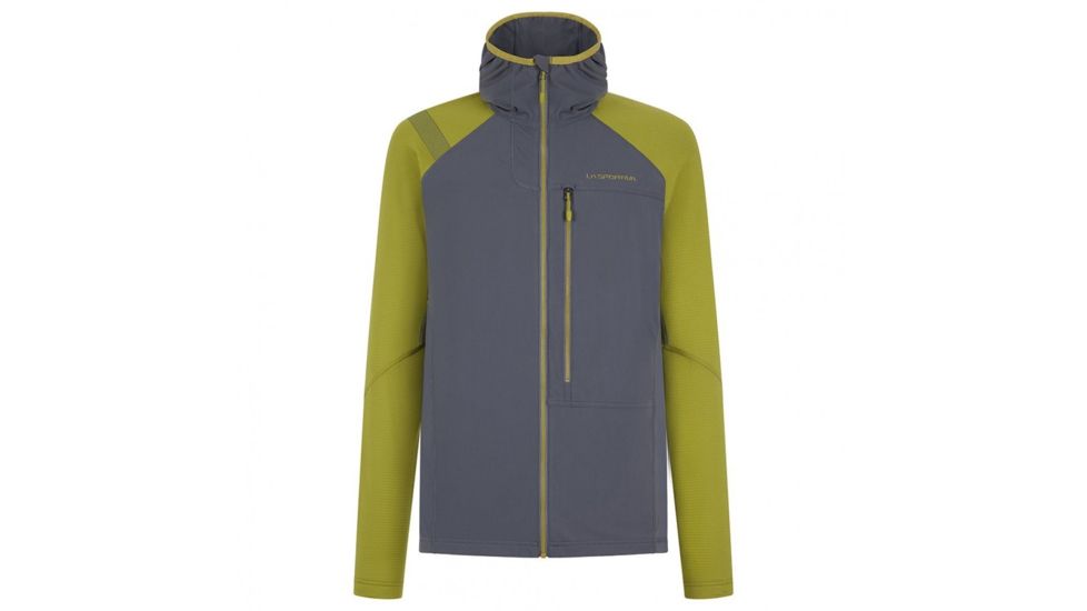 La Sportiva Defender Jacket - Mens, Steel/Kiwi, Medium, L24-908713-M