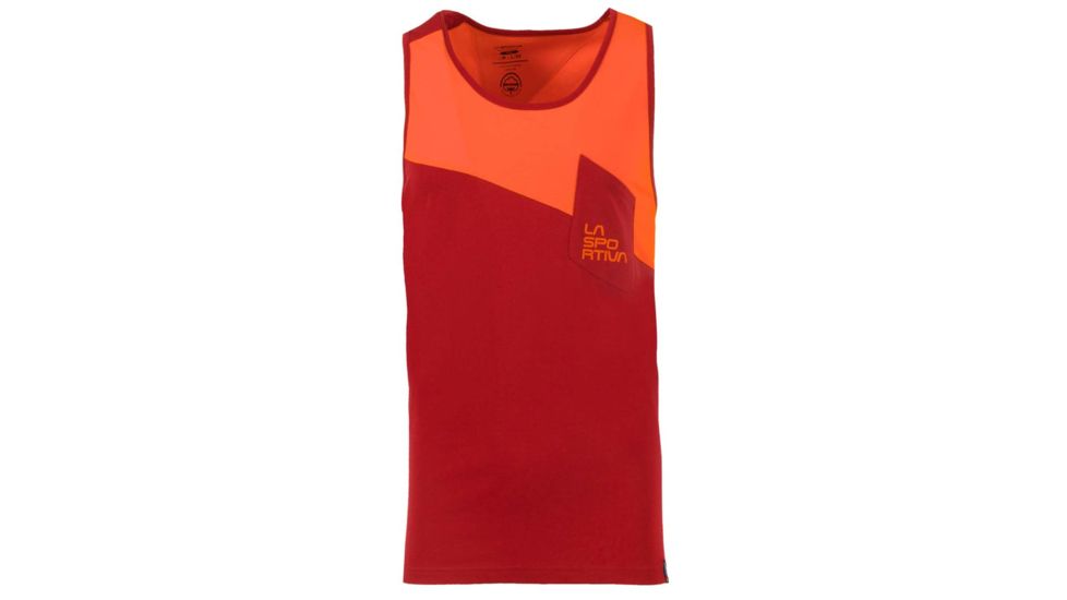 La Sportiva Dude Tank - Men's, Chili/Pumpkin, Large, H42-309204-L
