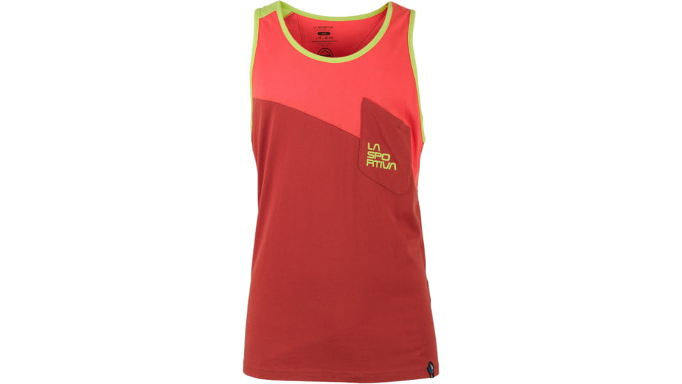 La Sportiva Dude Tank - Men's-Flame/Brick-Large