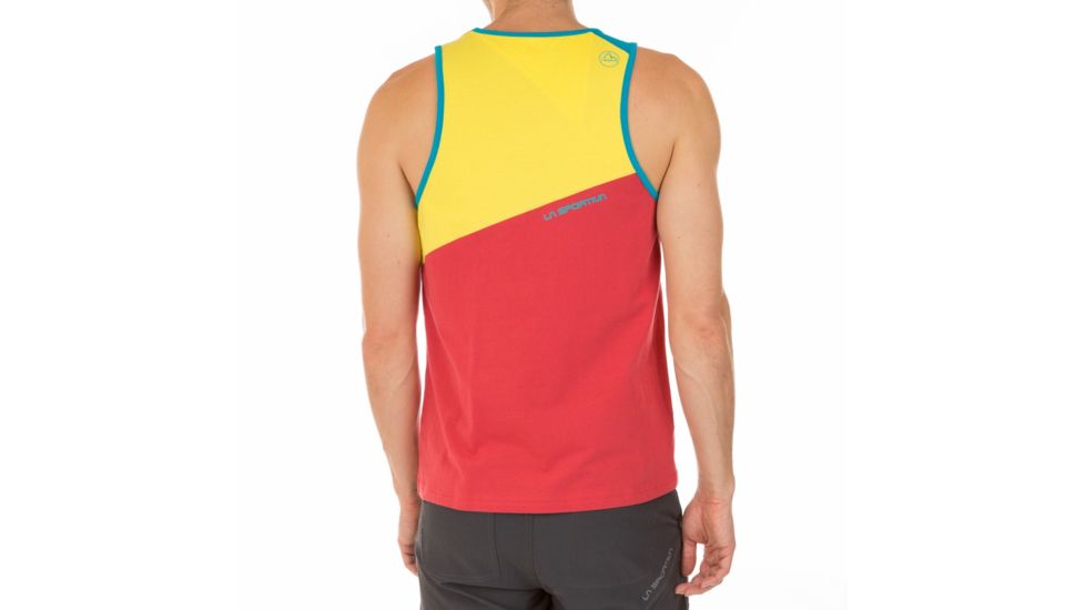 La Sportiva Dude Tank - Men's, Cardinal Red/Lemonade, Extra Large H42-307106-XL