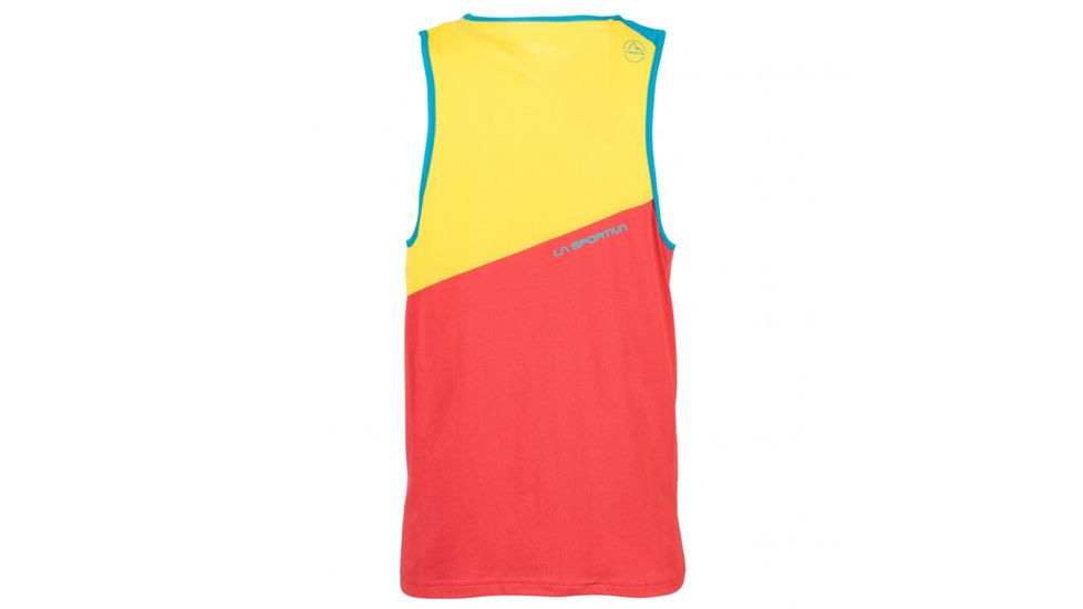 La Sportiva Dude Tank - Men's, Cardinal Red/Lemonade, Extra Large H42-307106-XL