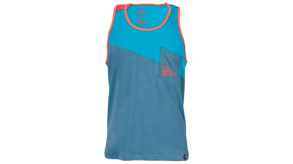La Sportiva Dude Tank - Men's, Lake/Tropic Blue, Extra Large H42-607614-XL