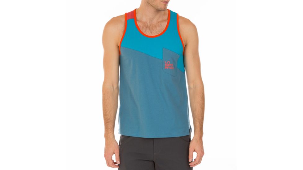 La Sportiva Dude Tank - Men's, Lake/Tropic Blue, Extra Large H42-607614-XL