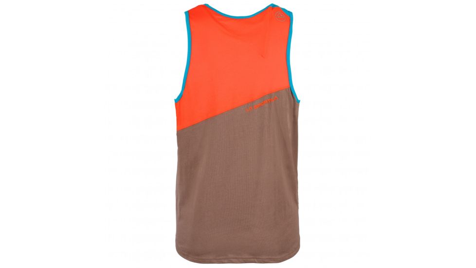 La Sportiva Dude Tank - Men's, Falcon Brown/Tangerine, Large H42-804202-L
