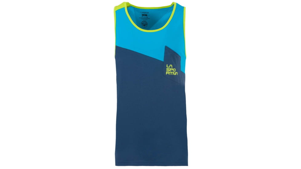 La Sportiva Dude Tank - Men's, Opal/Tropic Blue, Small, H42-618614-S