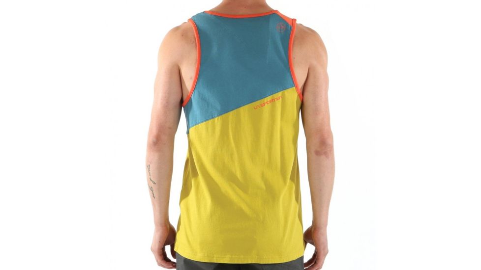 La Sportiva Dude Tank - Mens, Lake/Citronelle, XL, H42-LakeCitronelle-XL