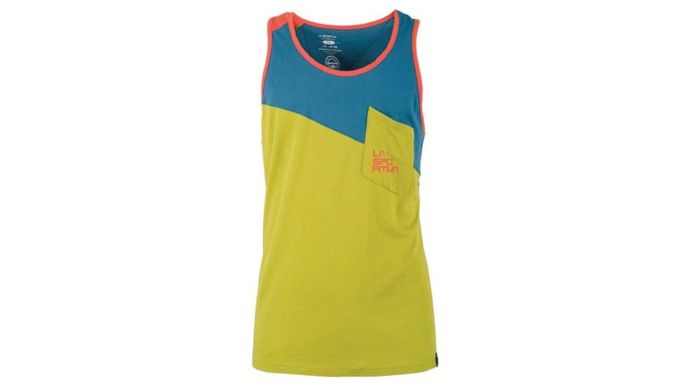 La Sportiva Dude Tank - Mens, Lake/Citronelle, XL, H42-LakeCitronelle-XL