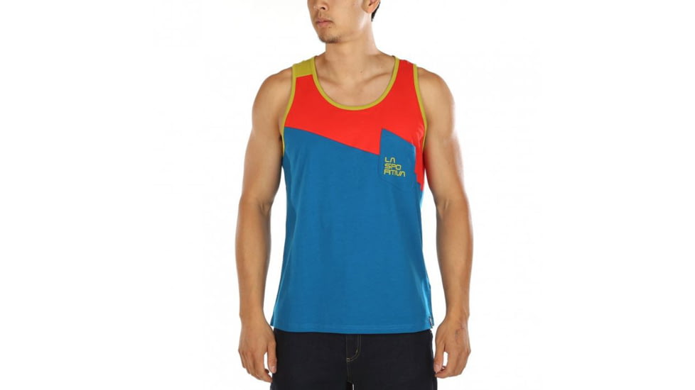 La Sportiva Dude Tank - Mens, Neptune/Poppy, Medium, H42-619311-M