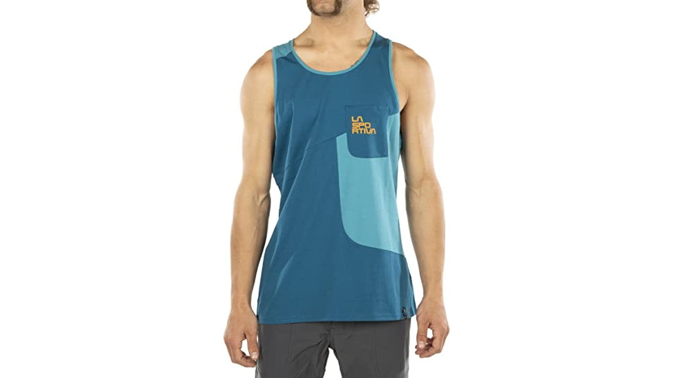 La Sportiva Dude Tank - Mens, Space Blue/Topaz, Medium, N43-623624-M
