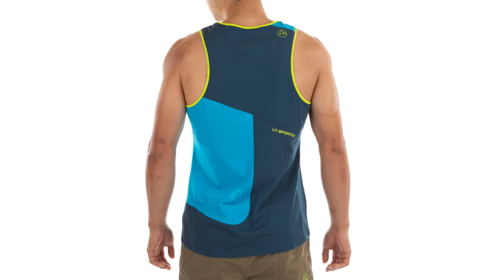 La Sportiva Dude Tank - Mens, Storm Blue/Maui, Medium, N43-639637-M